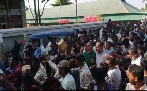 সুনামগঞ্জ-১ আসনে ধানের শীষের ু প্রত্যাশী কামরুজ্জামানের লিফলেট বিতরন