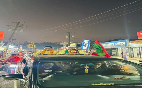 সুবর্ণচরে হাজারো মোটরসাইকেল শোডাউনে নেতা-কর্মীদের ভালোবাসায় সিক্ত বেলাল হোসেন সুমন