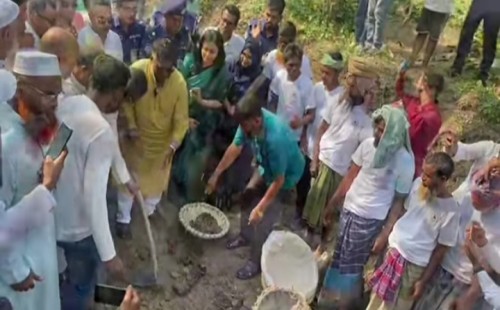 মির্জা মাহমুদ খাল পূর্ণ খনন  কর্মসূচির শুভ উদ্বোধন করেন  নাটোর-২ আসনের সংসদ সদস্য এডভোকেট এম রুহুল কুদ্দুস তালুকদার দুলু