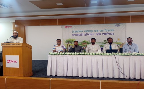 ​রাজশাহীতে বৈজ্ঞানিক পদ্ধতিতে মাছ চাষ বিষয়ক দিনব্যাপী প্রশিক্ষণ ও কর্মশালা অনুষ্ঠিত